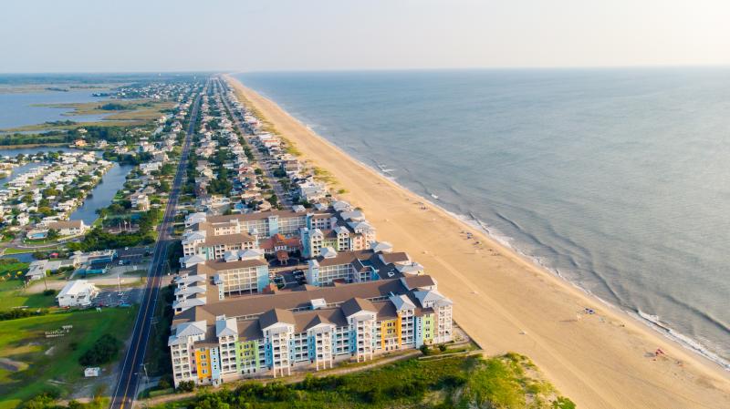 aerial of beach