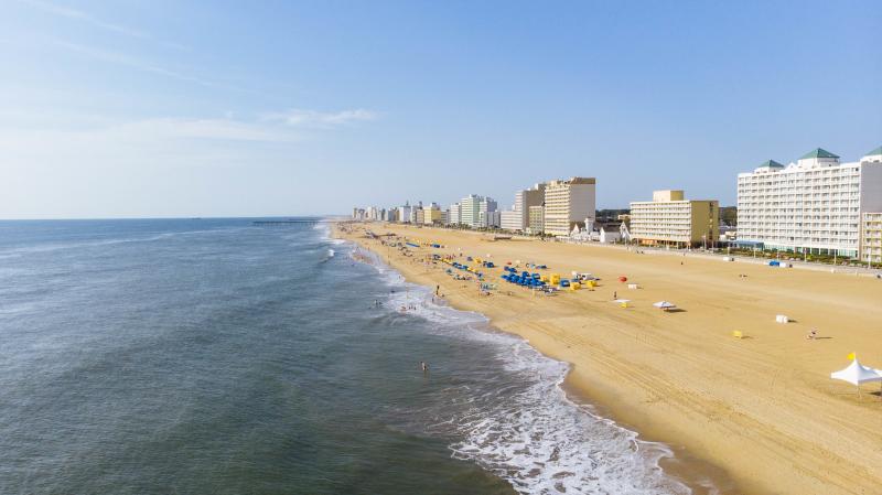 aerial view of oceanfront