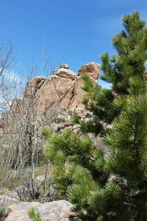 The main rock formation at turtle rock trail in Cheyenne, Wyoming.