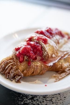 Dessert pastry at the Alibi Pizzaria and Bakery Laramie Wyoming