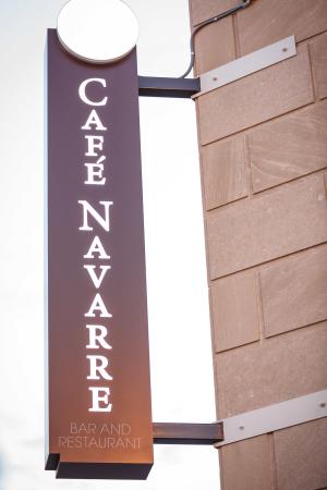 Café Navarre Sign