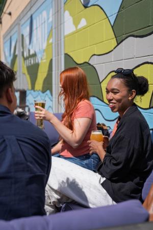 Couple at Upland Brewing