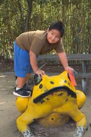 Child and Frog