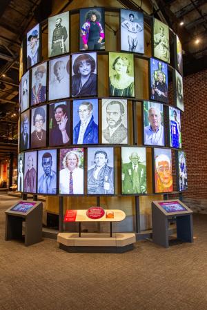 Photo tower at history center