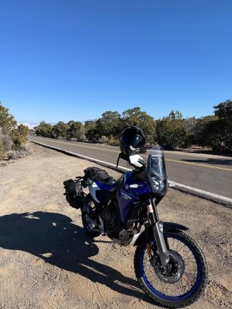 Motorcycle on Rim Rock Drive