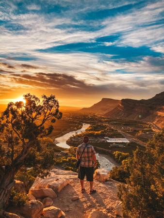 Palisade Rim Trail Sunset