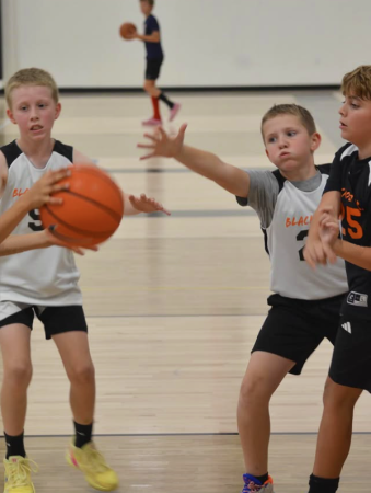 Kids Playing Basketball at Blackout Field House