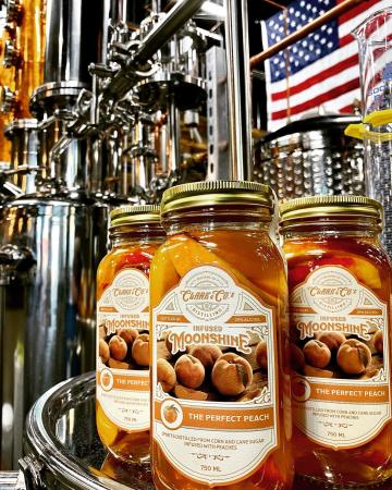 The Perfect Peach Moonshine fro Clark & Co.'s Distilling