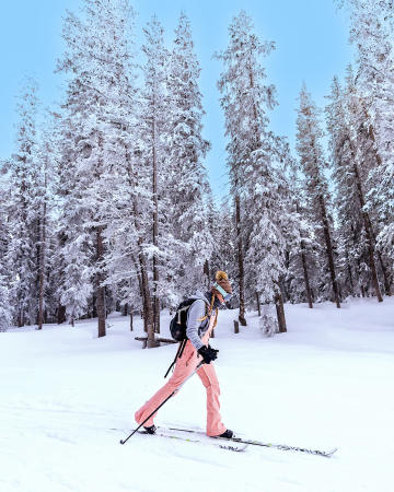 Person Nordic Skiing on the Grand Mesa