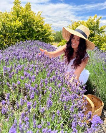 Woman in a Lavender Field