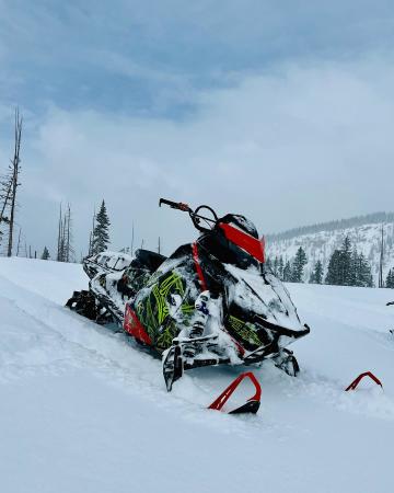 Snowmobile on the Grand Mesa