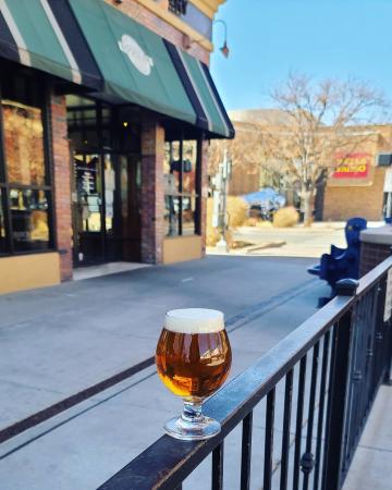 Glass of beer at Rockslide Brewery