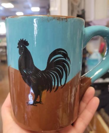 A mug from Angelo's Pottery Studio