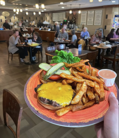 Burger at Spoons Bistro & Bakery
