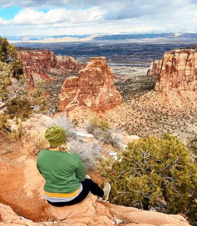 Overlooking Colorado National Monument in Winter