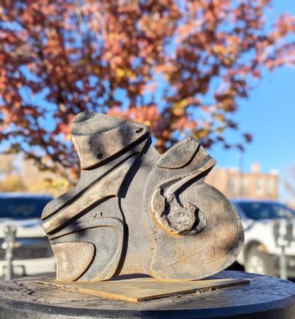 Sculpture as part of Art on the Corner in Downtown Grand Junction