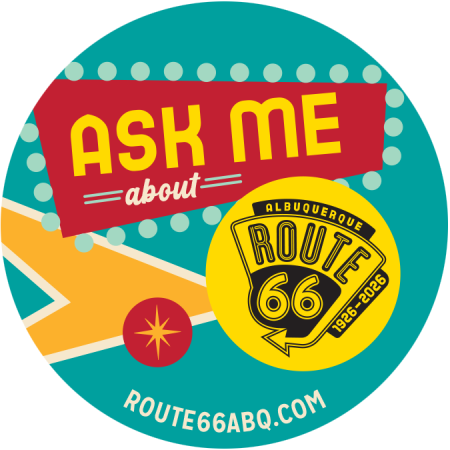 An image of the Route 66 Centennial button that will be given to ACE class graduates.