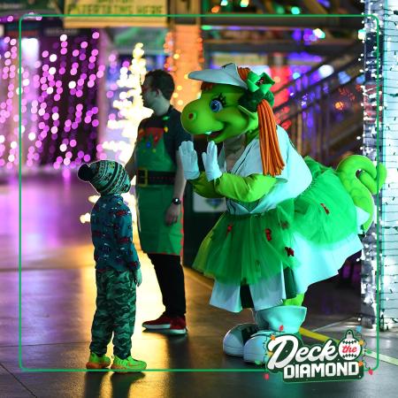 Dragons Deck the Diamond at Day Air Ballpark