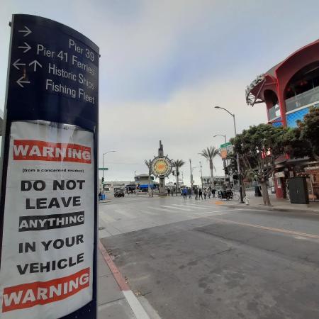 Sign for Street Parking at Fisherman's Wharf