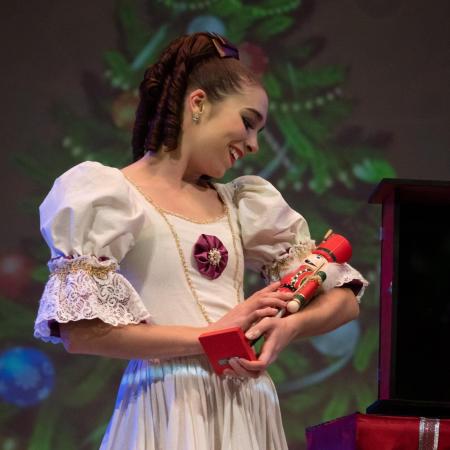 Ballerina Dancer During the Nutcracker Performance