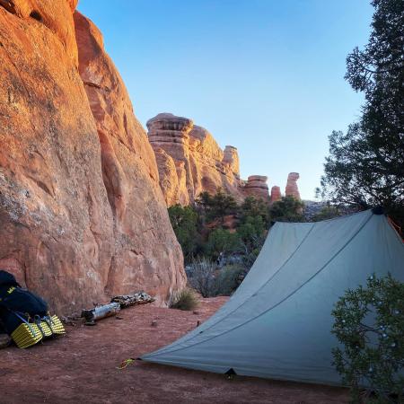 Dispersed Camping in Tent