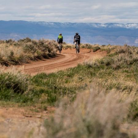 Bikers riding on a Trail