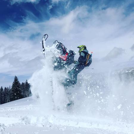 Snowmobile on the Grand Mesa