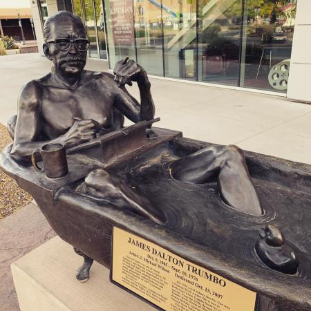 Sculpture of Dalton Trumbo in Downtown Grand Junction