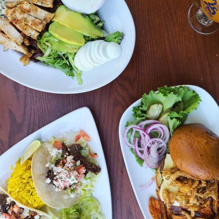 Entrees from Rockslide Restaurant and Brewery