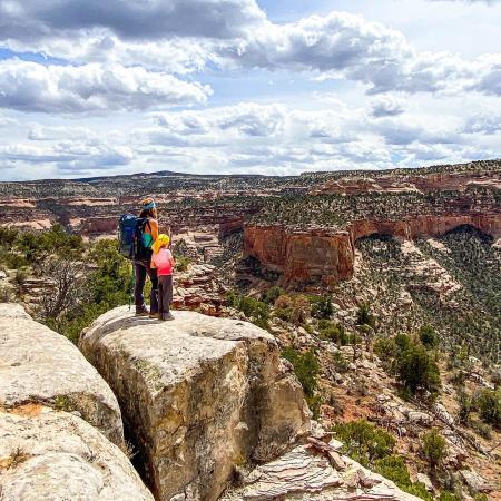 Mom and Daughter Overlooking Colorado National Monument