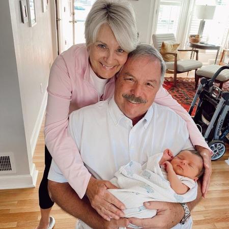 Deb, her husband Dean and their new granddaughter