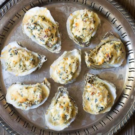 Three Cheese Baked Oyster