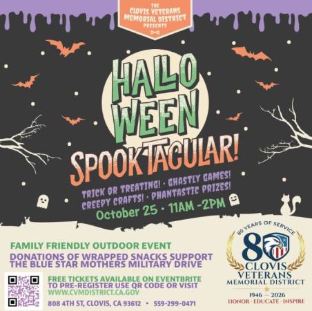 clovis veterans memorial halloween event 2025