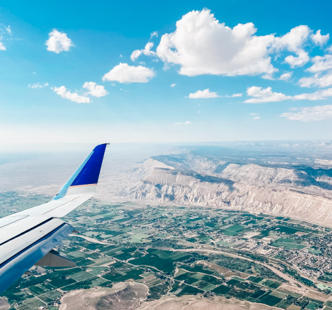 View of Grand Junction from Airplane