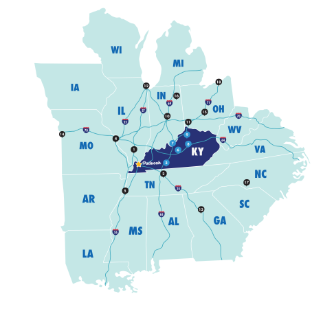 Paducah Map