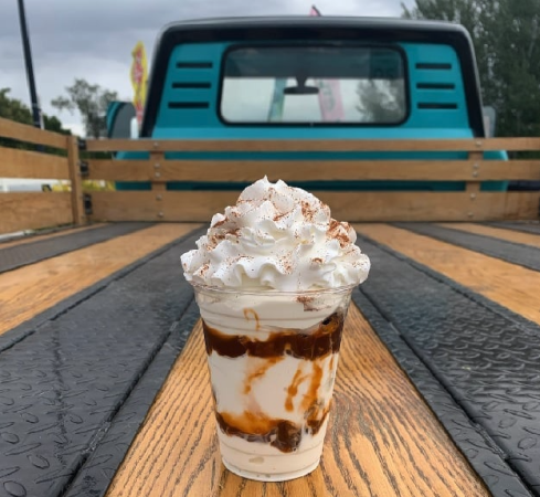 Ice Cream Treat on Antique Truck at Graff Dairy