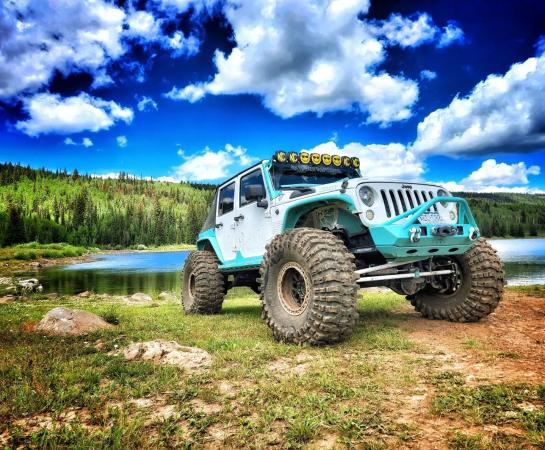 Picture of Jeep Outside on Nature