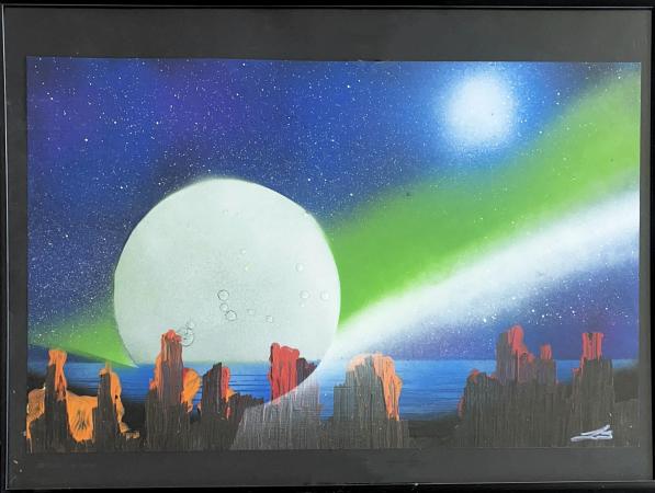 Moon Over the Bluffs by Lionel Stone