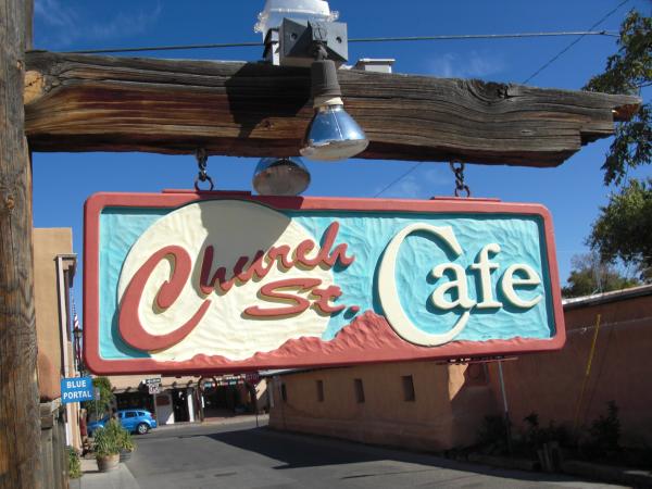 The Church Street Cafe sign