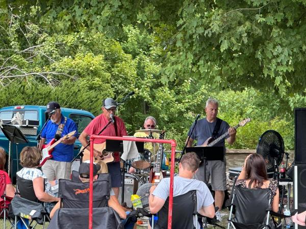 Live music at the Georgetown Labor Day Whistle Stop celebration.