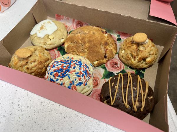 Assortment of 6 cookies from The Whimsical Cookie in downtown New Albany, Indiana.