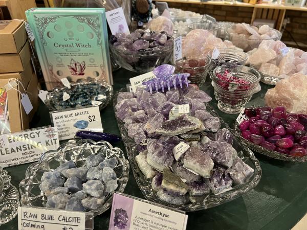 Crystals from The Wildflower in downtown New Albany, Indiana.