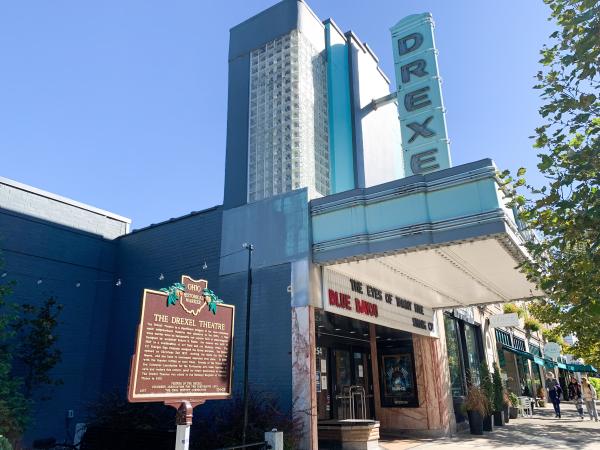 Drexel Theatre and historic marker