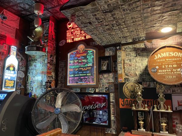 The inside of Meister's Bar