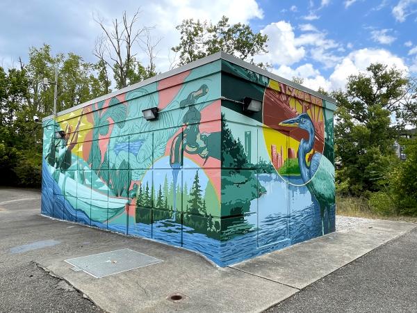 An image of mural, Full Circle by Nick Stull