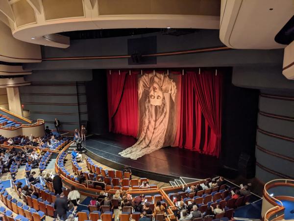 The inside of the Riffe Center performing arts complex