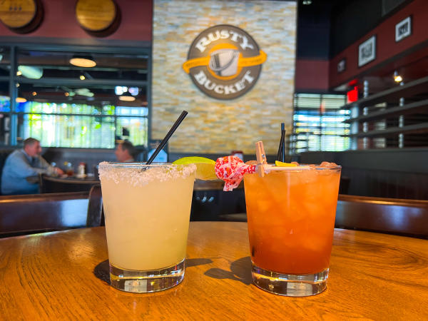 Two cocktails from Rusty Bucket