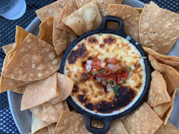 High Bank Distillery Chips and Queso