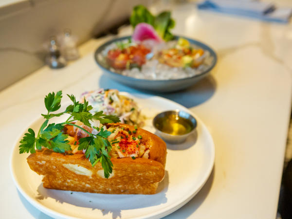 Sea food plates at Del Mar, a Cameron Mitchell restaurant in the Short North Arts District.