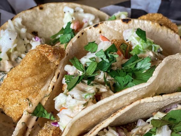 Delicious looking tacos at the Fisherman's Daughter